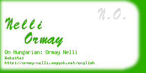 nelli ormay business card